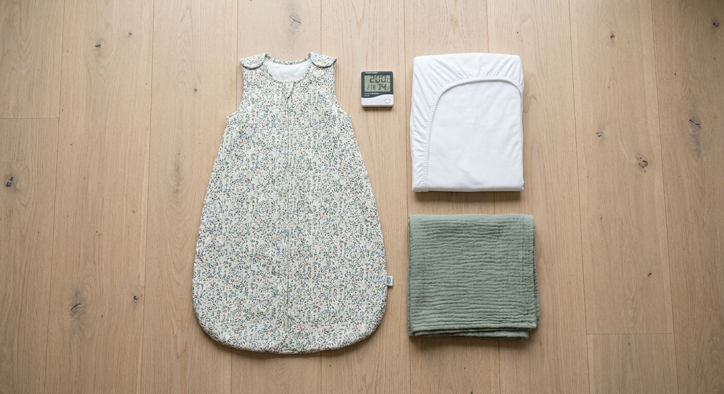 Visualising a safe sleep environment: firm mattress, tucked-in bedding, and a clear sleeping space.